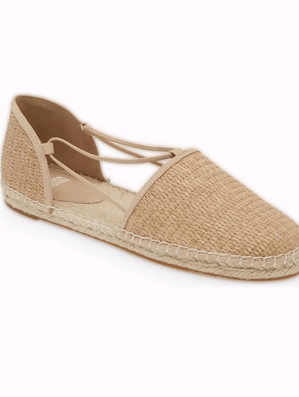 Eileen Fisher Espadrille Flat Natural Tan Straw Slip On NWOT 8 - Picture 2 of 12